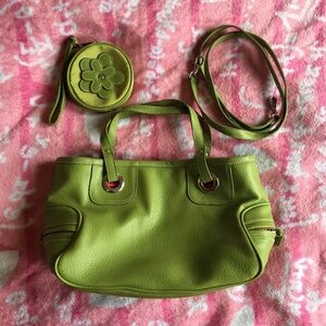 Green Leather Purse